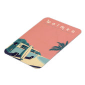 レトロハワイアン波 マグネット (左側)