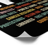 レトロハンズオフ抗議パブリックランズメディケアPatr ポスター (角)