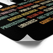 レトロハンズオフ抗議パブリックランズメディケアPatr ポスター (角)