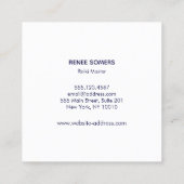 レトロハンズ霊気開業医エネルギー療法 スクエア名刺 (裏面)