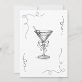 レトロハンドウィンドティニワンマルティニベイビーシャワー 招待状 (裏面)