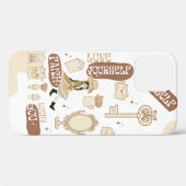 レトロハンドドロッドコテージコアコラージフォンケース Case-Mate iPhoneケース (裏面 (横))