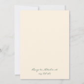 レトロハンドドローファンキー誕生日ディナーパーティー 招待状 (裏面)