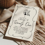 レトロハンドドローボウ21stコケット誕生日パーティー 招待状<br><div class="desc">21歳もしの誕生日の招待エレガントを簡単に編ユニーク集して探している場合は、この1つはあなたのために最適である。ご覧のとおり、レトロなクリームの背景に書は201の応援を持つブラックのハンドスクリプトを使用してお洒落いる。カクテルグラスに座って飲む黒い手描きの女の子と。そして黒い手引きリボンの波状のフレーム。そして背面のRSVP。パーソナライズボタンで簡単にカスタマイズすクリックることができる情報を持つ。この予測できなとユニークトレンディーの誕生日の招待は、電子メールまたは文字で送信もしするデジタル電子メールの招待でもある。だから、それを取り込み、あなたの招待状を本当婚約したにする。</div>