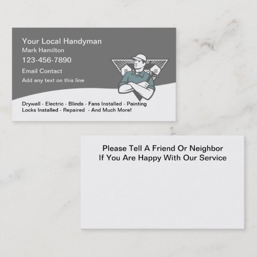 レトロハンドマニャーホームメンテナンス 名刺 (正面/裏面)