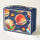 レトロハンバーガー メタルランチボックス (裏面)