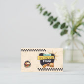 レトロハンバーグスタンド 名刺 (スタンド正面)