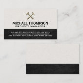 レトロハンマーのロゴ 名刺 (正面/裏面)