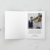 レトロハートスクリプト4 フォトコラージュ ウェディング サンキューカード (内部)