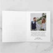 レトロハートスクリプト4 Photo Collage 結婚's サンキューカード (内部)