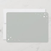 レトロハートハッピーバレンタインデーフォトカード 案内状 (裏面)