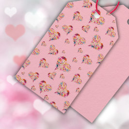 レトロハートバレンタイン ギフトタグ