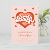 レトロハートブライドバチェロレッテ招待状 招待状 (スタンド正面)