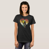 レトロハート動物熱帯鳥トゥーカン1 Tシャツ (正面フル)