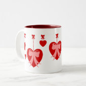 レトロハート団子 ツートーンマグカップ (正面左)