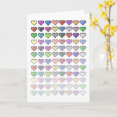 レトロハート カード (黄色い花)