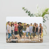 レトロハート ハッピーガレンティンズデー フォトカード 案内状 (スタンド正面)