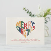 レトロハート メリークリスマス 遊び心  シーズンカード (スタンド正面)