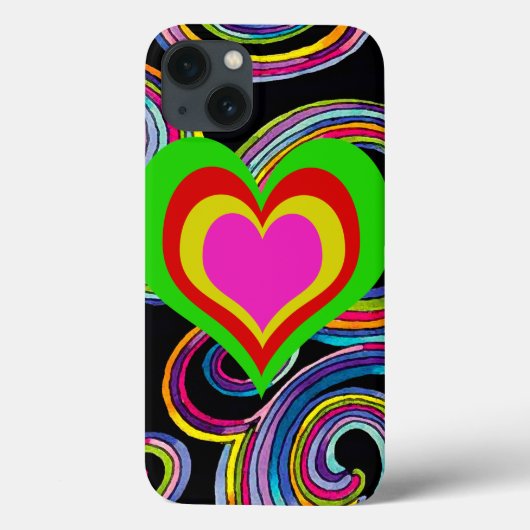 レトロハート~iPadプラスチック2/3/4ケース Case-Mate iPhoneケース (裏面)