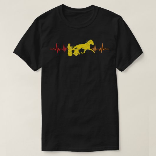 レトロハーネス競馬転走用ハーネス Tシャツ (デザイン正面)