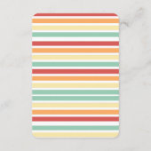 レトロハーフデイジーベビーシャワー エンクロージャーカード (裏面)