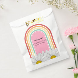 レトロハーフデイジーベビーシャワー フェイバーバッグ