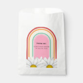 レトロハーフデイジーベビーシャワー フェイバーバッグ (正面)