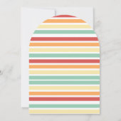 レトロハーフデイジーベビーシャワー 招待状 (裏面)