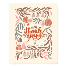 レトロハーベストハッピーサンクスギビング