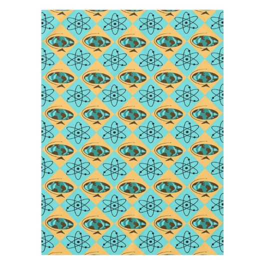 レトロハーレクイングローブトロッタテーブルクロス テーブルクロス (正面)