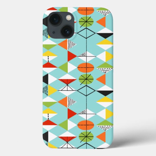 レトロハーレクインパターンiPhone 6/6Sケース Case-Mate iPhoneケース (裏面)