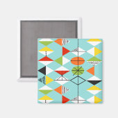 レトロハーレクイン模様磁石 マグネット (正面/裏面)