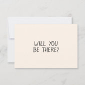 レトロハ書ンド描ユニークトレンディー結婚ズ 出欠カード (裏面)