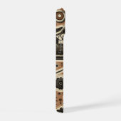 レトロバイクとギアの電話ケース iPhone 15ケース (右側面)