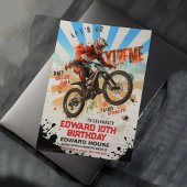 レトロバイクの誕生日パーティー - ヴィンテージ ライディングしよう 招待状