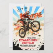 レトロバイクの誕生日パーティー - ヴィンテージ ライディングしよう 招待状 (正面)