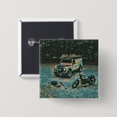 レトロバイクの贈り物 缶バッジ (正面&裏面)