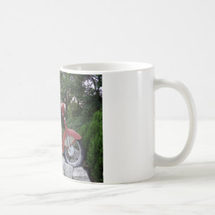 レトロバイククラシックホワイトマグ コーヒーマグカップ