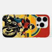 🏍️ レトロバイクライダーのシルエット 🌅 Case-Mate iPhoneケース (裏面 (横))