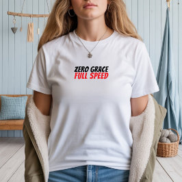レトロバイク ガール アイロニー ブラック トライブレンドTシャツ