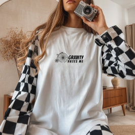 レトロバイク 女子 アイアニー ブラック トライブレンドTシャツ