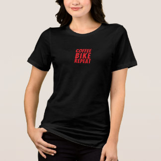 レトロバイク 女子 アイアニー レッド トライブレンドTシャツ