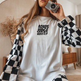 レトロバイク 女子 アイロニー ブラック トライブレンドTシャツ