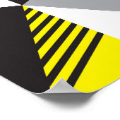 レトロバウハウススタイル：シームレス抽象芸術 ポスター (角)