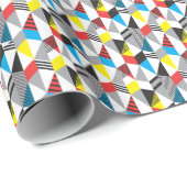 レトロバウハウススタイル：シームレス抽象芸術 ラッピングペーパー (ロールコーナー)