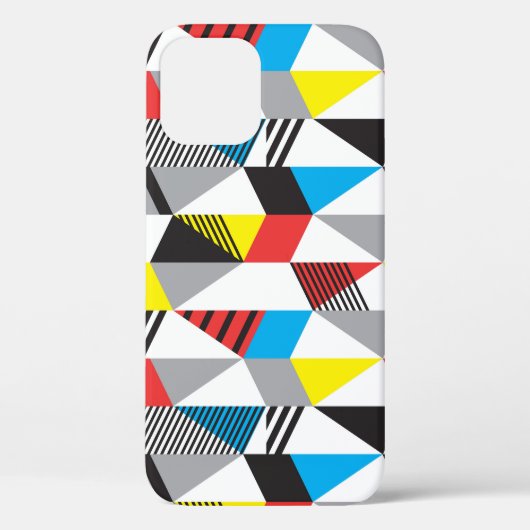 レトロバウハウススタイル:シームレス抽象芸術 Case-Mate iPhoneケース (裏面)