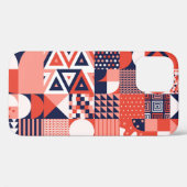 レトロバウハウスデザイン、カラフル幾何学的。 Case-Mate iPhoneケース (裏面 (横))