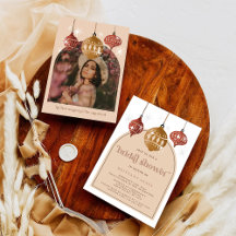 レトロバウブルオーナメントクリスマスブライダルシャワー