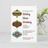 レトロバウブル |ホリデーハウス温暖化パーティー 招待状 (スタンド正面)