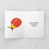 レトロバグパーソナライズされたのカスタム誕生日 カード (内部)